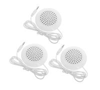 MAGICLULU 3 Pezzi Mini Speaker Portatile Stereo per Cuscino Altoparlante Wireless Compatto per Computer e Casa Audio e Comfort per Sonno Profondo Bianco