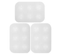 MAGICLULU 3 Pezzi Tavolozze per Pittura Acrilica in Silicone 6 Scomparti, Vassoi per Miscelare Pigmenti ad Acquerelli, Palette Leggere e Facili da Pulire per Artisti e Studenti