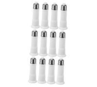 MAGICLULU 3 Set Adattatore Per Lampada Presa Luce Convertitore Di Luce Da Incasso Base Leggera Presa E27 Presa Di Prolunga Della Lampadina Portalampada Estensore Metallo Bianca 4 Pezzi*3