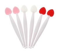 MAGICLULU 3 Set Di Spazzole Esfolianti Per Labbra in Silicone Spazzola Nasale Bifacciale Per Pulizia Profonda Di Viso E Naso 6 Pezzi * 3