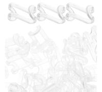 MAGICLULU 30 Ganci di Collegamento per Grucce Salvaspazio in Plastica Trasparente, Connettori Impilabili a Cascata per Armadio, Organizer Verticale per Guardaroba, per Casa e Ufficio, Set