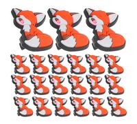 MAGICLULU 30 Pezzi Clip Portapenne Volpe in PVC Morbido Toppers Matita Rimovibili con Protezione Punta Accessori Scrivania per Adatti Penne Matite e Evidenziatori