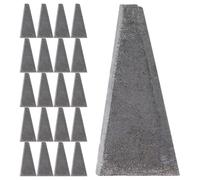 MAGICLULU 30 Pezzi Cunei in Metallo con Manico in Legno Cunei Triangolari Resistenti per Spacco Legno Attrezzi Fai da Te per Rinforzo e Abbattimento Strumenti Portatili e Leggeri per Lavori