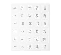 MAGICLULU 30griglie Organizer Mensile per Pillole da Giorni Porta Pillole Portatile in Pp Trasparente Organizer Pastiglie Mensile Chiusura Ermetica per Viaggio e Organizzazione Farmaci