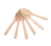 MAGICLULU 36 Pezzi Cucchiaini in Legno Pratici e Leggeri per Maschere per Viso, Confezione Beige Portatile per Domestico e Salone di Bellezza