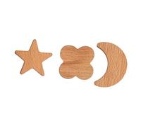 MAGICLULU 3pezzi Gancio Decorativo in Legno per Appendere Calendari Gancio Autoadesivo da Parete Resistente per Cucina Bagno e Camera da Letto