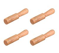 MAGICLULU 4 Pezzi Bastoncino in Legno per Ciotola Sonora Buddista Beige, Accessorio Pratico Finitura Raffinata per Meditazione e Yoga
