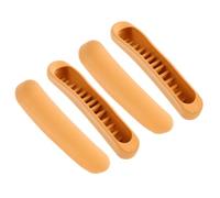 MAGICLULU 4 Pezzi Cuscinetto Ascellare per Stampelle Tpr Giallo, Accessorio | Doppio Supporto Superiore, Struttura Sicura e Stabile, Aiuta a Distribuire Carico e Ridurre lo Scorrimento