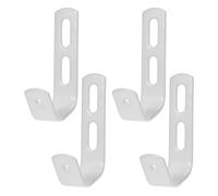 MAGICLULU 4 Pezzi Ganci per Scale con Rivestimento in Gomma e Struttura Interna Cava, Ganci Resistenti in Metallo per Utilizzo in Camere e Garage