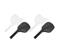 MAGICLULU 4 Pezzi Maschera Protettiva per Chioma Nera in Plastica Manico Ergonomico, Protezione Viso per Saloni e Barbieri Durante Tintura e Taglio