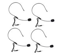 MAGICLULU 4 pezzi Microfono Cablato Headset Condensatore con Amplificatore Vocale Design Comfort e Stabile per Insegnanti Guide Turistiche e Customer Service