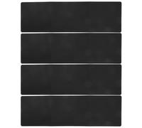 MAGICLULU 4 Pezzi Paratie Divisorie per Scrivanie da Ufficio in Pp Nero 114x33 Cm per Spazi di Apprendimento Individuale e Test di Gruppo Superfici Facili da Pulire
