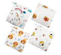 MAGICLULU 4 Pezzi Per Bava Salviette Per Bambini Per Assorbimento D'Acqua Per Saliva Per Bambini In Cotone Salviette Per Saliva Panno Per
