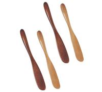 MAGICLULU 4 Pezzi Raschiatore in Legno per Maschera Viso Portatile, Facile da Usare, Strumento per Applicazione Maschera Fai da Te