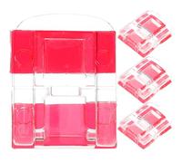 MAGICLULU 4 Pezzi Serratura Autoadesiva in Acrilico Trasparente, Lucchetto a Gancio per Porte e Armadietti, Blocco Sicurezza per Animali Domestici, senza Foratura, Adatto per Casa e Ufficio