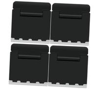 MAGICLULU 4 Pezzi Supporto Raffreddamento Laptop Pieghevole in Abs Nero | Design Ergonomico, Struttura Resistente alla Deformazione, per Desktop e Uso On-the-go, Accessori Laptop per Professionisti