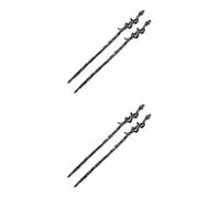 MAGICLULU 4 Pezzi Vintage Forcina Capelli Da Sposa Stile Cinese Copricapo Della Sposa Cinese Retrò Hairstyle Sticks Vecchie Forcine Donna Cera Strass Stile Giapponese