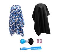 MAGICLULU 4 Pz set di strumenti per parrucchieri pettine mantello con fibbia in metallo barber tools kit grembiuli grembiule per tagliare i regolabile insieme di taglio di