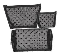 MAGICLULU 4 Set Di Cosmetici Visibili Borsa Per Il Trucco Per Ragazza Borsa Da Viaggio Per Articoli Da Toeletta Borsa Compatta Per La Della Pelle Con Cerniera 3 Pezzi * 4