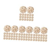 MAGICLULU 4 Set Palline di Aceto Aromaterapia Palline Rattan Diffusore di Fragranze Sfera in Rattan Riempitivo per Vasi A Molla Palle Palline di Vimini per Decorare 20 Pezzi*4