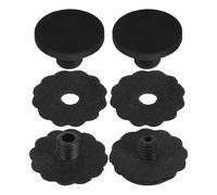MAGICLULU 4 Set Tappi Terminali per Ombrelli Pieghevoli in Plastica con Guarnizione, Neri per e Riparazione