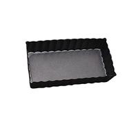 MAGICLULU 4 tortiera per torte teglia per crostata tortiera per crostata vassoio torta rettangolare padella per crostate tortiera crostata teglia rettangolare torte antiaderenti Black