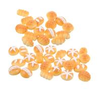MAGICLULU 40 Miniature Faux Bread Props Realistic Artificial Food For Dollhouse And Micro Landscape Decoration per Progetti da Te Colori e Design