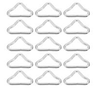 MAGICLULU 40 Pezzi Anelli Triangolari in Acciaio Zincato per Trampolino, Connettori Resistenti per Rete da Salto, Accessori per Fissaggio Rete Trampolino Adatti ad attività Outdoor