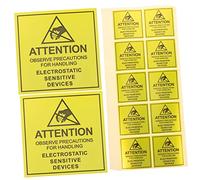 MAGICLULU 450pezzi Etichette Avvertimento Statico Adesivi Cautela Per Dispositivi Elettronici Sensibili Facile Applicazione e Resistente Per Scuole e Uffici