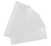 MAGICLULU 4fogli Adesivi Numerici da Etichette Numerate Autoadesive Piccole per Organizzazione dello Smalto per Unghie Codifica dei Colori e Inventario