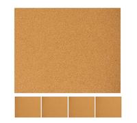 MAGICLULU 5 Pannelli Autoadesivi in Sughero 297x210x1 Mm, Bacheca Fonoassorbente Compatta per Ufficio e Casa, Sottobicchieri Resistenti al Calore per Decorazioni Parete