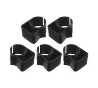 MAGICLULU 5 Pezzi Clip Inserto in Silicone Spesso per Cavi in Plastica Nera Microfono e Rotazione Multi-angolo, Riduce la Compressione del Cavo per Registrazioni Live in Studio