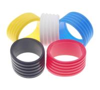 MAGICLULU 5 Pezzi in Silicone per Racchetta, Compatto, Set da 1 | Mantiene Nastro Fermo, Assorbe L’umidità, Flessibile e Adatto alla Maggior Parte delle Racchette