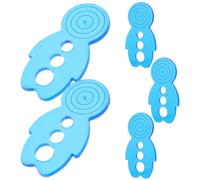 MAGICLULU 5 Pezzi Quilling Supplies Plastico Blu, Unique Curling Tool for Paper Crafts with Easy Operation in Home And Commercial Environments