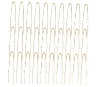 MAGICLULU 50 Pezzi Forcine per Capelli Francesi in Metallo U Forchetta per Chignon Accessori Vintage per Sposi Fermagli Leggeri e Resistenti per Capelli Spessi e Sottili Oro