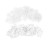 MAGICLULU 50 Pezzi Ganci Adesivi Trasparenti per Soffitto e Parete Supporto per Decorazioni Natalizie Matrimoni e Feste Dischi Autoadesivi per Appendere Lanterna Poster e Accessori
