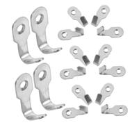 MAGICLULU 50 Pezzi Gancio a Parete in Acciaio Inossidabile Argento U Shaped Testa Arrotondata Singolo per Ottimizzazione Spazio e Resistente All'umidità per Armadio e Lavanderia