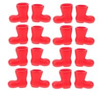 MAGICLULU 50 Pezzi Miniature Doll Shoes Plastic Boots for Dolls Accessories for DIY Decor And Mini House Scenes