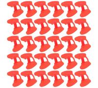 MAGICLULU 50 Pezzi Occhiali Anti Beccaggio per Pollo e Fagiano, Pinless Peepers in Abs Rosso, per Allevamento Avicolo e Grandi Allevamenti, Soluzione Antipecking Comfort Visivo Migliorato