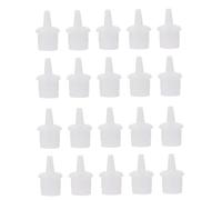 MAGICLULU 50 pezzi Tappo Ugello Bottiglia Colla Ciglia Accessorio Pratico Antispreco per Estensioni Materiale Sicuro e Durevole per Laminazione Fai da Te