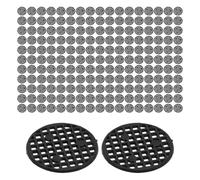 MAGICLULU 500 Pezzi Tappetino Drenante per Vaso per Piante in Plastico Nero Rotondo Elevata Efficienza di Drenaggio e Circolazione dell'Aria per Giardinaggio Interno ed Esterno