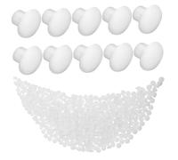 MAGICLULU 500 Pezzi Tappi per Fori in Plastica Bianca Copri Foro Rotondi per Mobili Armadi e Mensole Protezione e Decorazione Superficie Liscia Facili da Installare Compatibili con Hardware