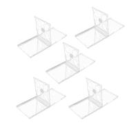 MAGICLULU 5pezzi Custodia Trasparente Doppia Capacità Per Cd Dvd Organizer Sicuro Con Slot Per Copertina Antiscalfiture Standard Media Storage Case Per Protezione e Trasporto Facile