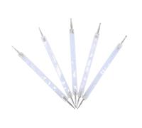 MAGICLULU 5pezzi Strumenti per Nail Art Punta per Puntini Due Vie in Inossidabile Pennarelli per Decorare Unghie Puntini Kit di Strumenti per Manicure per Punteggiatura di Nail Art