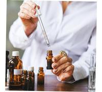 MAGICLULU 6 pezzi Pipette Graduati in Vetro con Contagocce Bianco per Olio Essenziale Precisione Misurazione Laboratorio Cosmetica