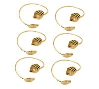 MAGICLULU 6 Pezzi Portatovagliolo Porta Del Tovagliolo Arredamento Per Tavolo Fibbia Per Tovaglioli Da Festa Anelli Da Tovagliolo Da Tavolo Portatovaglioli Anello Tovagliolo Metallo D'oro