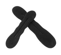 MAGICLULU 6 Pezzi Spugna per Chioma Nero, Accessori per Acconciature 3 Ciambelle Grandi e 3 Piccole, Strumento fare Chignon e Mantenere Chioma Ordinati