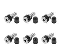 MAGICLULU 6 Pezzi Valvole per Pneumatici in Rame Stelo Metallico Tubeless Resistente per Auto Camion Agricoli e Veicoli Industriali Kit Sostituzione Valvola Pneumatici con Tenuta Ottimale