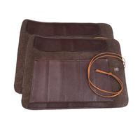 MAGICLULU 6 sacchetti di tela portafogli da viaggio, custodia protettiva per coltelli, per cuochi, organizzatore per sacchetti per coltelli, tasche per pugnali, coltello in pelle, marrone,