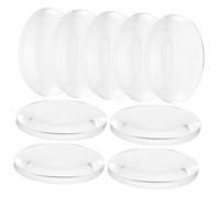 MAGICLULU 60 pezzi Lenti Ottiche Doppia Convessa Trasparente per Didattici Lenti per Esperimenti Ottici in Superficie Levigata e Facili da Pulire e Maneggiare